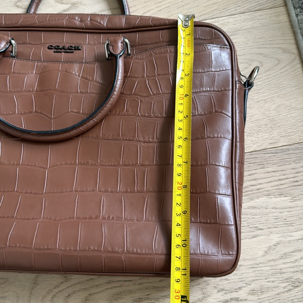 Coach leather laptop and business bag - Picture 11 of 14